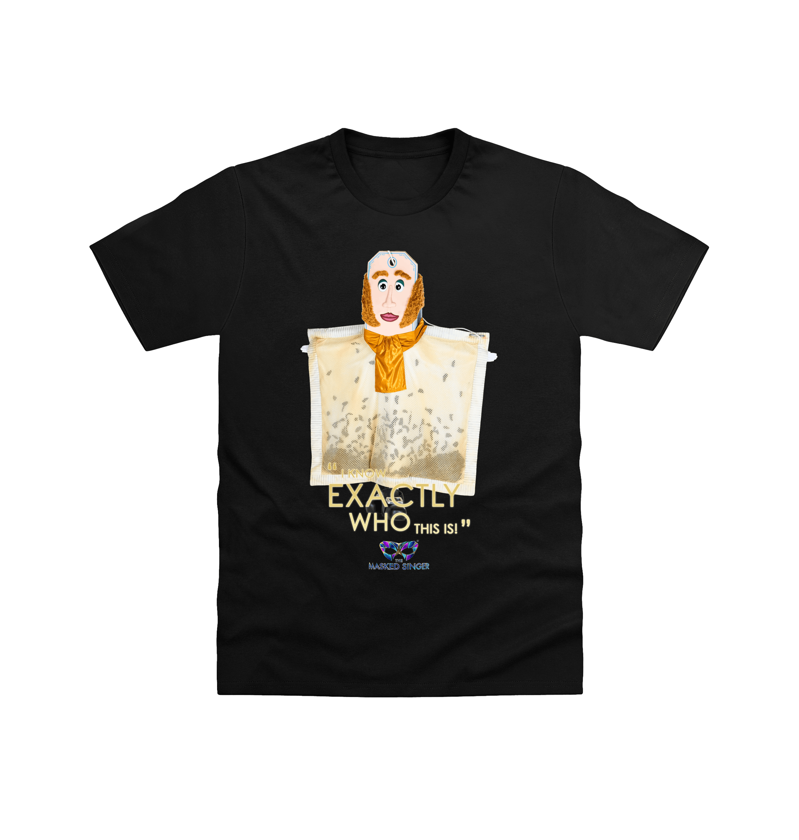 Black Printed T-shirt Front